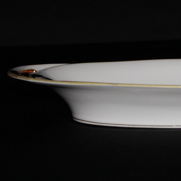 Gorgeous Antique Porcelain Celery Dish | Hand Painted Nippon Dish | Trinket Dish - Picture 7 of 8